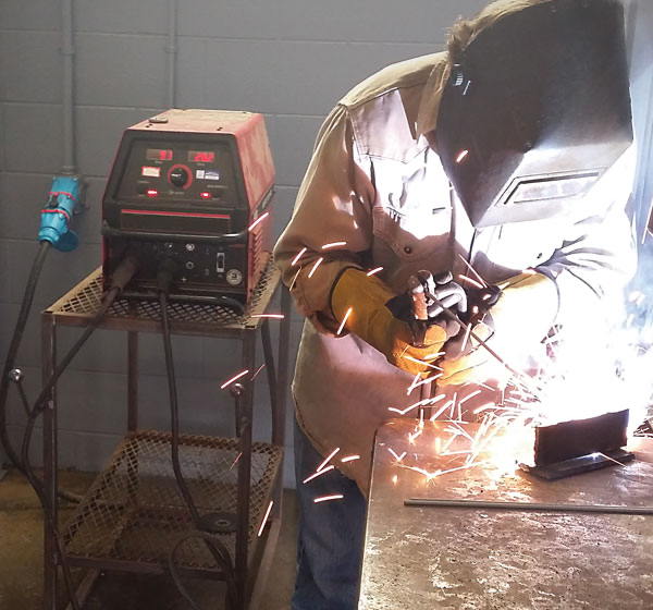 Welding School Using MELTRIC Wall Mounted Plugs and Receptacles